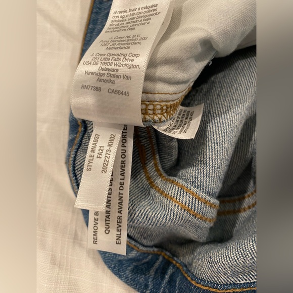 Madewell High Rise Slim Boy Jean in Neal Wash Tencel Denim Edition Size 27 - Picture 15 of 16